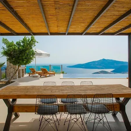 Villa Kas'ta Deniz Manzarali, Luks Villa-awz198 Kalkan